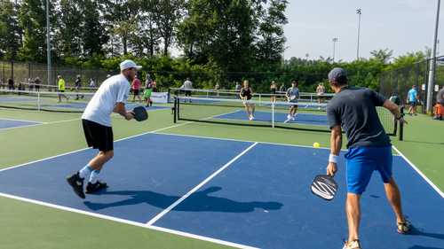 A game of Pickleball